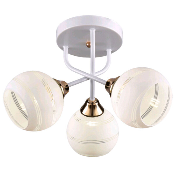 

люстра потолочная россвет рс21847 wt/3c е27 3x60вт ip20