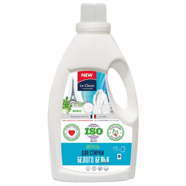 Фото Средство для машинной и ручной стирки 950мл le clean lessive для белого и светлого lc-les950 (wh)