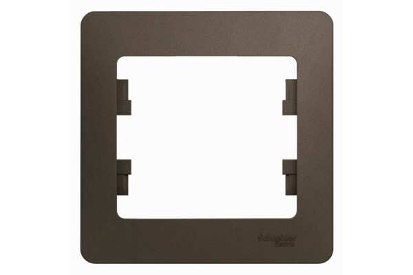 Фото Рамка (шоколад, одноместная) schneider electric glossa gsl000801
