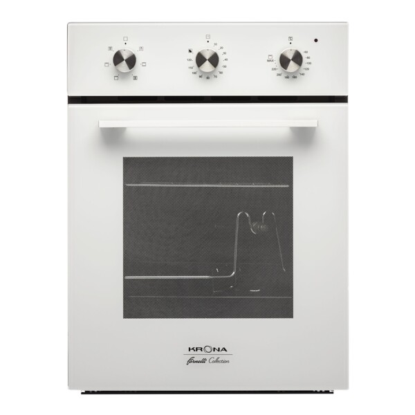 духовой шкаф электрический 45см белый krona corrente 45 wh
