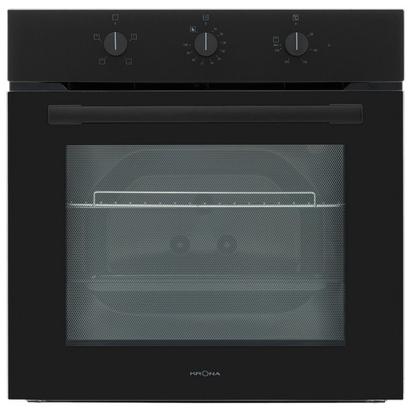 духовой шкаф электрический 60см черный krona sera 60 blbl