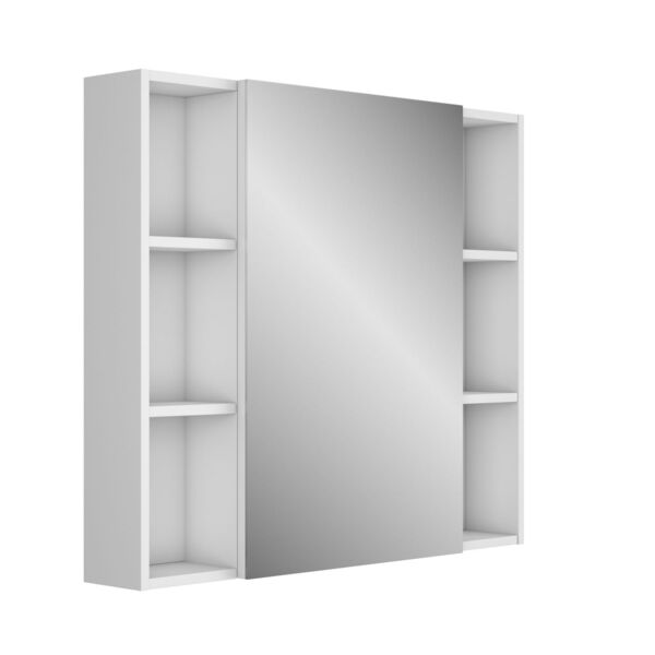 Фото Зеркало-шкаф для ванной комнаты uncoria делия 85 (68508) белый