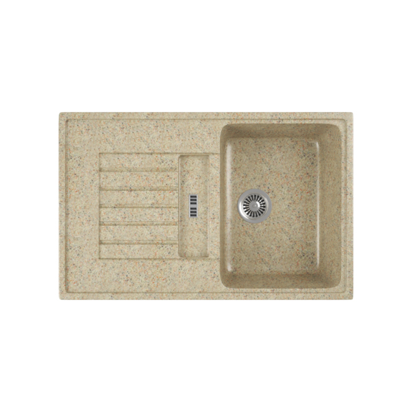 Фото Мойка кухонная мраморная greenstone 78x50 grs-24-302 песочный