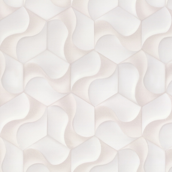 Фото Обои 7153-00 euro decor cube флизелин 1.06x10,05м геометрия белый