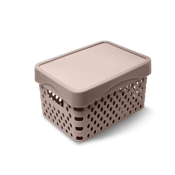 корзина для хранения с крышкой 4л 25х17х13см архимед р1224