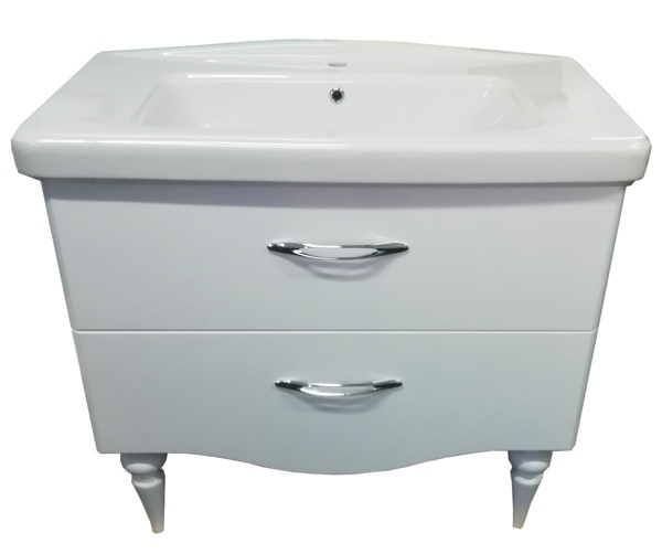

тумба напольная azario luxury 95 с раковиной retro 95 cs00058285