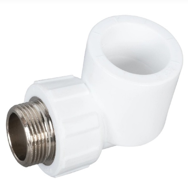 Фото Угольник pn 25 комбинированный, наруж. резьба 25х3/4 ростерм 100013481