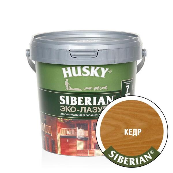 

антисептик husky siberian полуматовая кедр 0,9л.
