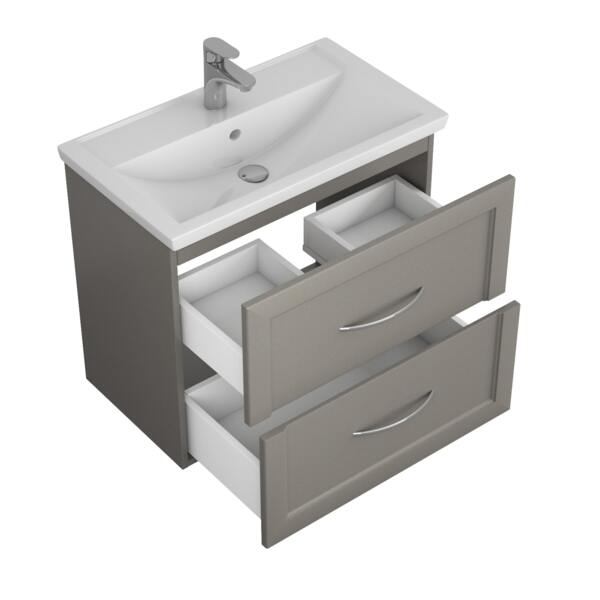 Фото Тумба под раковину uncoria платини 70 (57009) графит