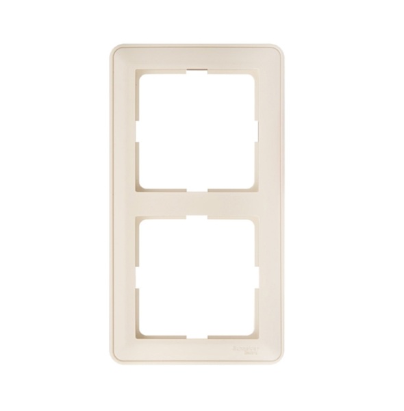 Фото Рамка (слоновая кость, двухместная) schneider electric wessen w59 kd-2-28