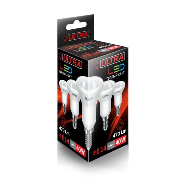 

лампа светодиодная ultra е14 грибок 5вт 3000к 5055268049174