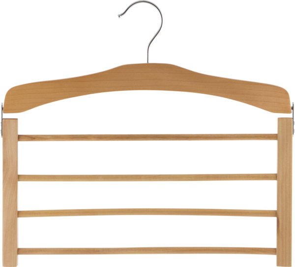 Фото Вешалка деревянная для брюк ss2 4 перекладины 311368