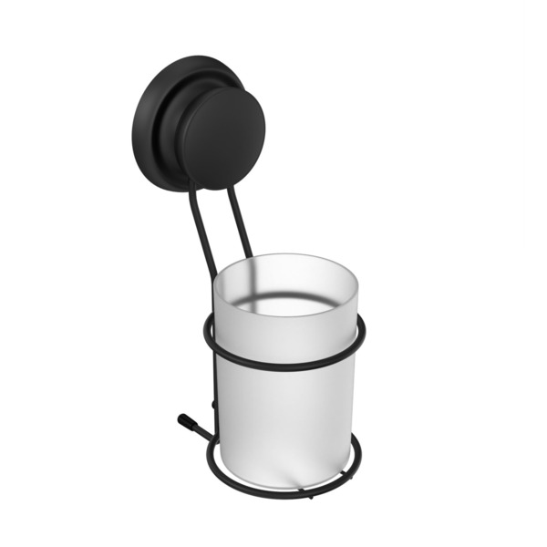 Фото Стакан для ванной одинарный grafit fora пластик for-gra044