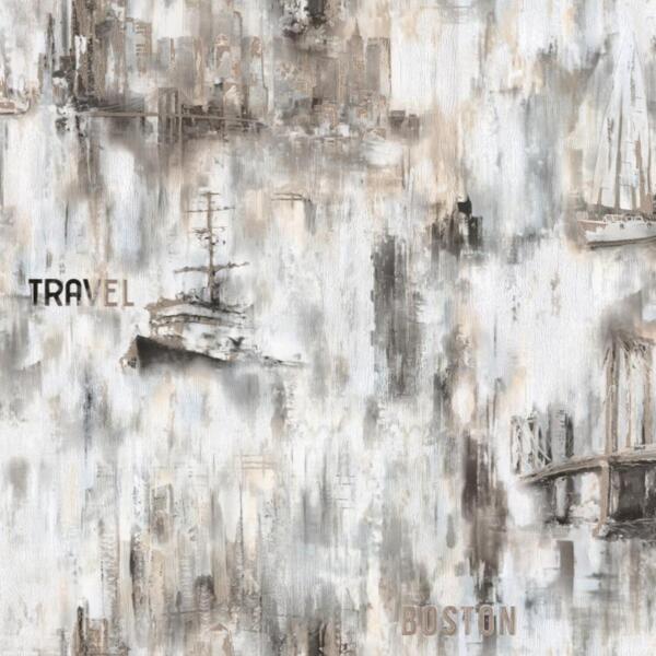 Фото Обои hc71846-24 homecolor haven флизелин 1.06x10м детские/подростковые бежевый