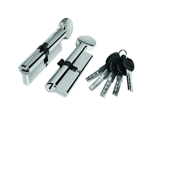 цилиндровый механизм palidore 90рс кл/зав глянцевый хром