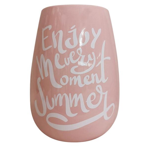 Фото Ваза 14*18см розе керамика 373-18/розовая