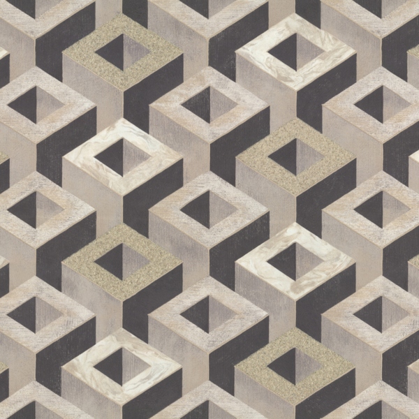 Фото Обои 9120-12 monte solaro oxford флизелин 1.06x10,05м геометрия черный