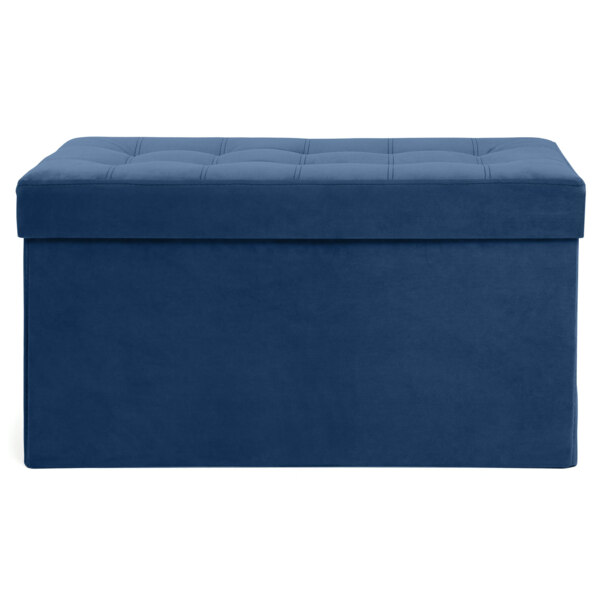 Фото Пуф каркасный прямоугольный nrava home тироль 780х390х420 синий