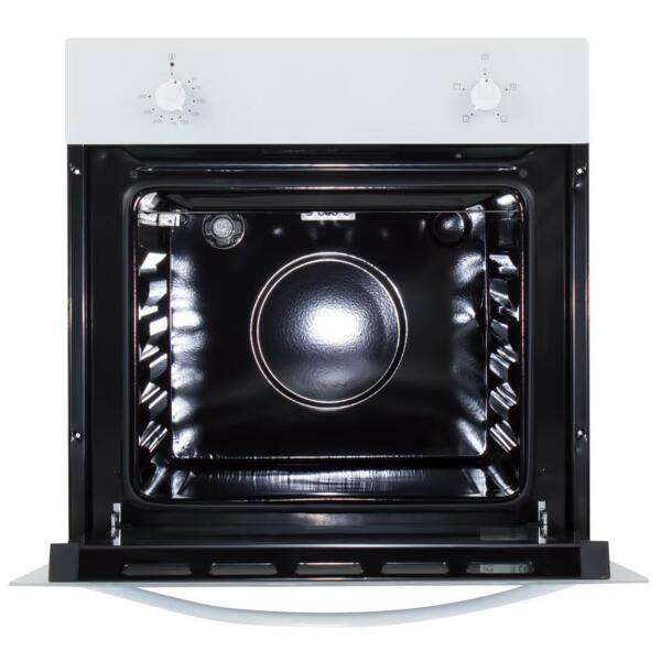 шкаф духовой 60 см 4 функции белое стекло ore va60w