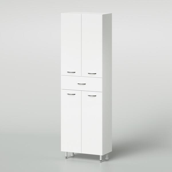 Фото Пенал напольный итана  уют 60 600х305х1910 белый глянец