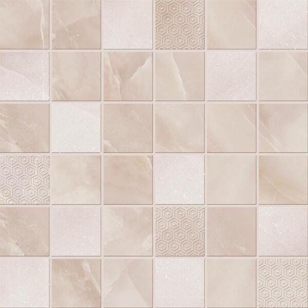 Фото Декор мозаика onice pesco бежевый 30*30 917338