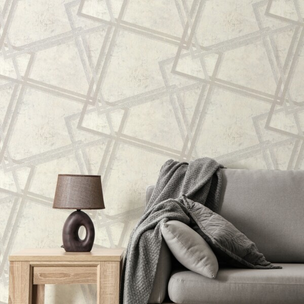 Фото Обои 7163-11 euro decor iron флизелин 1,06*10,05м геометрия серый