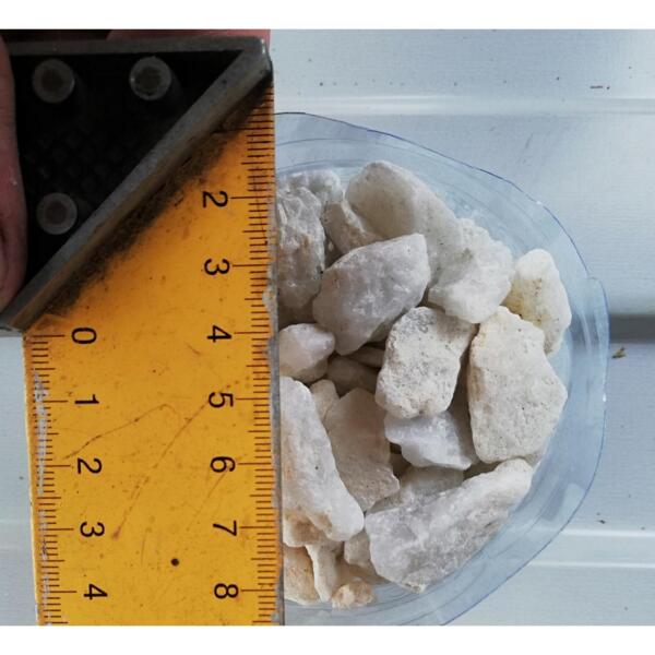 Крошка мраморная белая (фр 10-30мм) 15кг