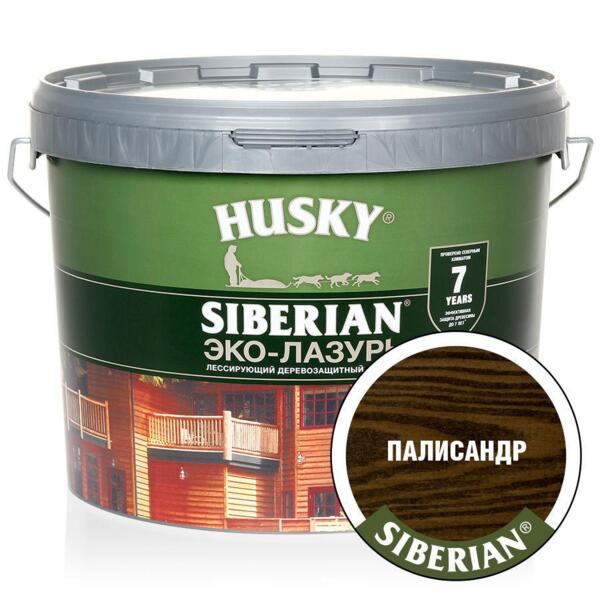 

антисептик husky siberian полуматовая черное дерево (9л)