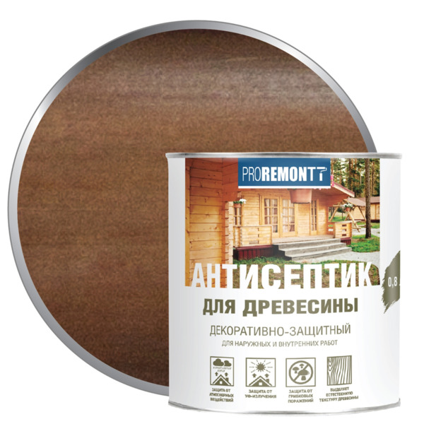 Фото Деревозащитное средство proremontt палисандр 0,8л