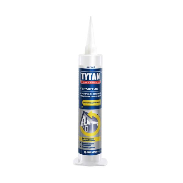 

герметик tytan professional силиконовый универсальный белый 80мл