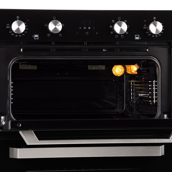 духовой шкаф электрический 60см черный krona arte 60 bl