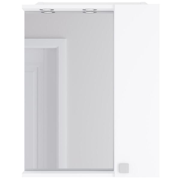 Фото Шкаф-зеркало итана марта правый 60 (матовый белый)