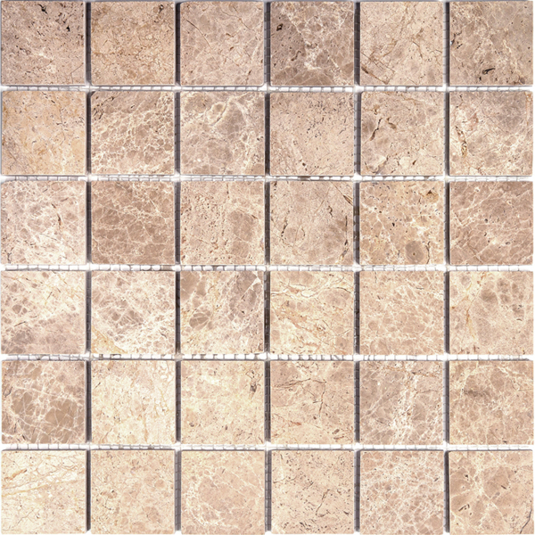 Фото Мозаика из мрамора natural 30,5*30,5 7m036-48p бежевый (emperador light)