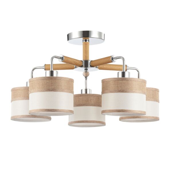 Фото Светильник потолочный freya helen fr5329-pl-05-ch е27 5x40вт ip 20 хром