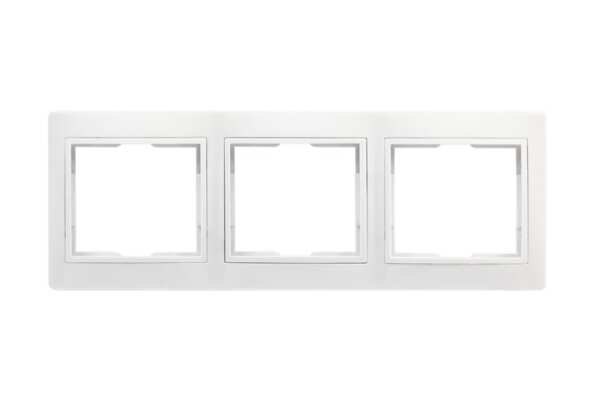 

рамка (белая, трехместная) smartbuy венера sbe-01w-00-fr-3