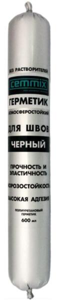Фото Герметик полиуретановый cemmixдля швов черный 600мл
