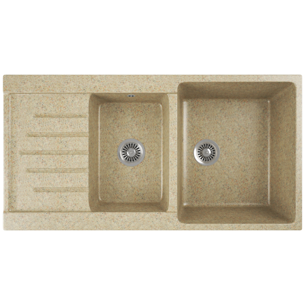 Фото Мойка кухонная мраморная greenstone 98x51 grs-98k-302 песочный