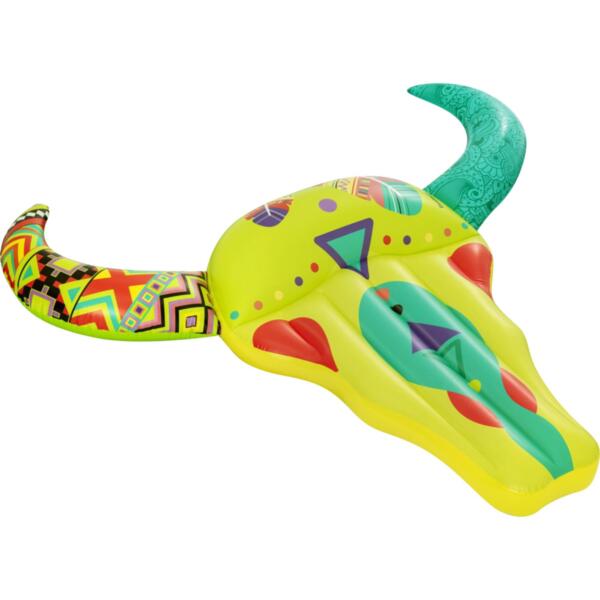 Фото Матрас (плавучий остров) череп быка в стиле bohо 257*239см bestway 43401