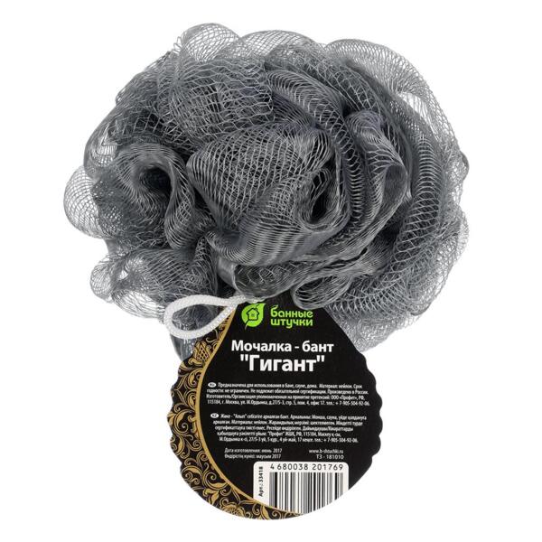 Фото Мочалка-бант для душа гигант 15 см, 80 г банные штучки