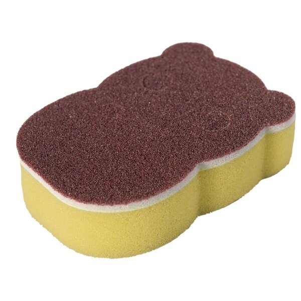 Фото Губка для мытья кухни карборундовая multidom поролон vl58-101