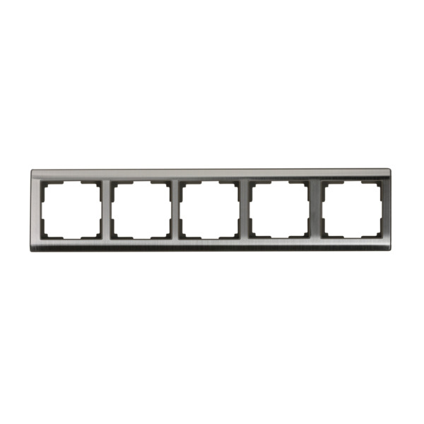 

рамка 5-ая smartbuy нептун серый никель, sbe-05gn-metal-fr-5