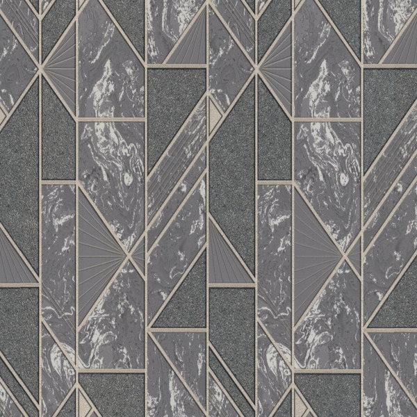 Фото Обои 70377-44 аспект роял флизелин 1.06x10м геометрия серый