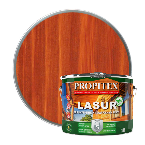 Фото propitex пропитка propitex lasur рябина 10л