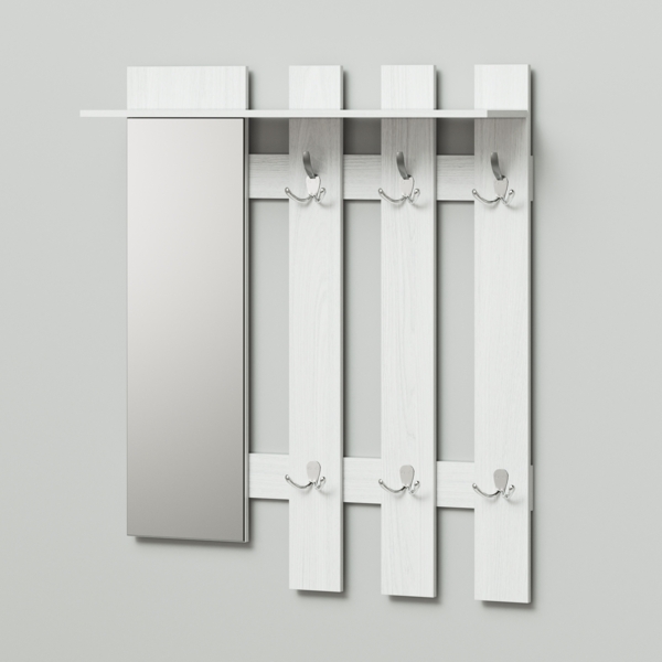 Фото Вешалка bruno daily 1000х270х1180 ясень анкор светлый