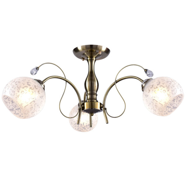 

люстра потолочная россвет рс22377 ab/3c е27 3x60вт ip20