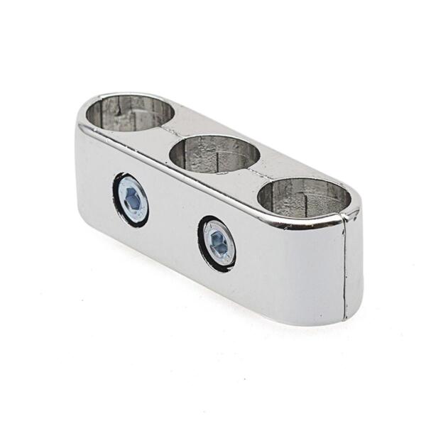 Фото Соединитель 3-х труб параллельно, хром, 1шт element 240280