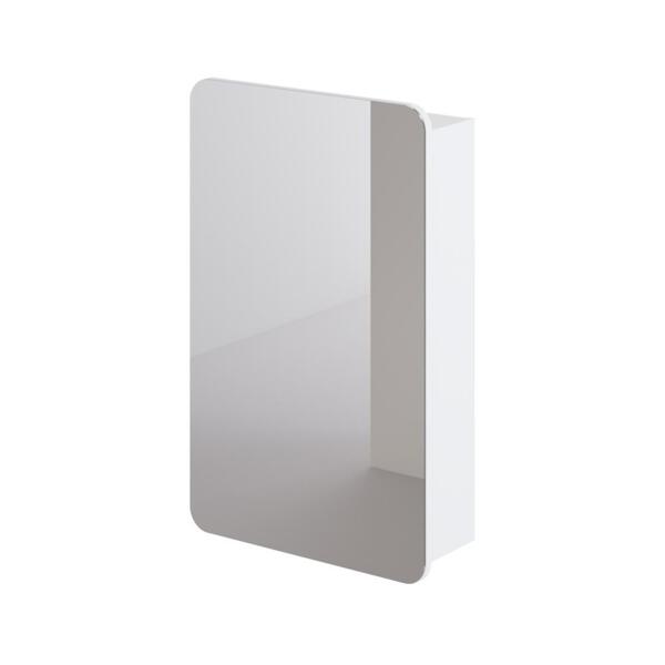 Фото Зеркальный шкаф итана анкона 50 500х150х790 1с (белый глянец)