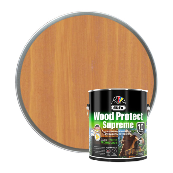 Фото Пропитка dufa wood protect supreme сибирская лиственница 2,5л