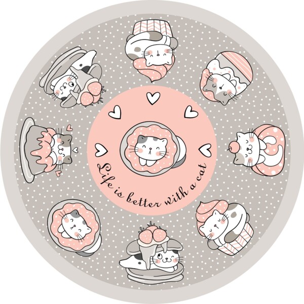 Фото Салфетка сервировочная круглая 36см мур