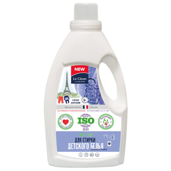 Фото Средство для машинной и ручной стирки 950мл le clean lessive для детских вещей lc-les950 (ch)